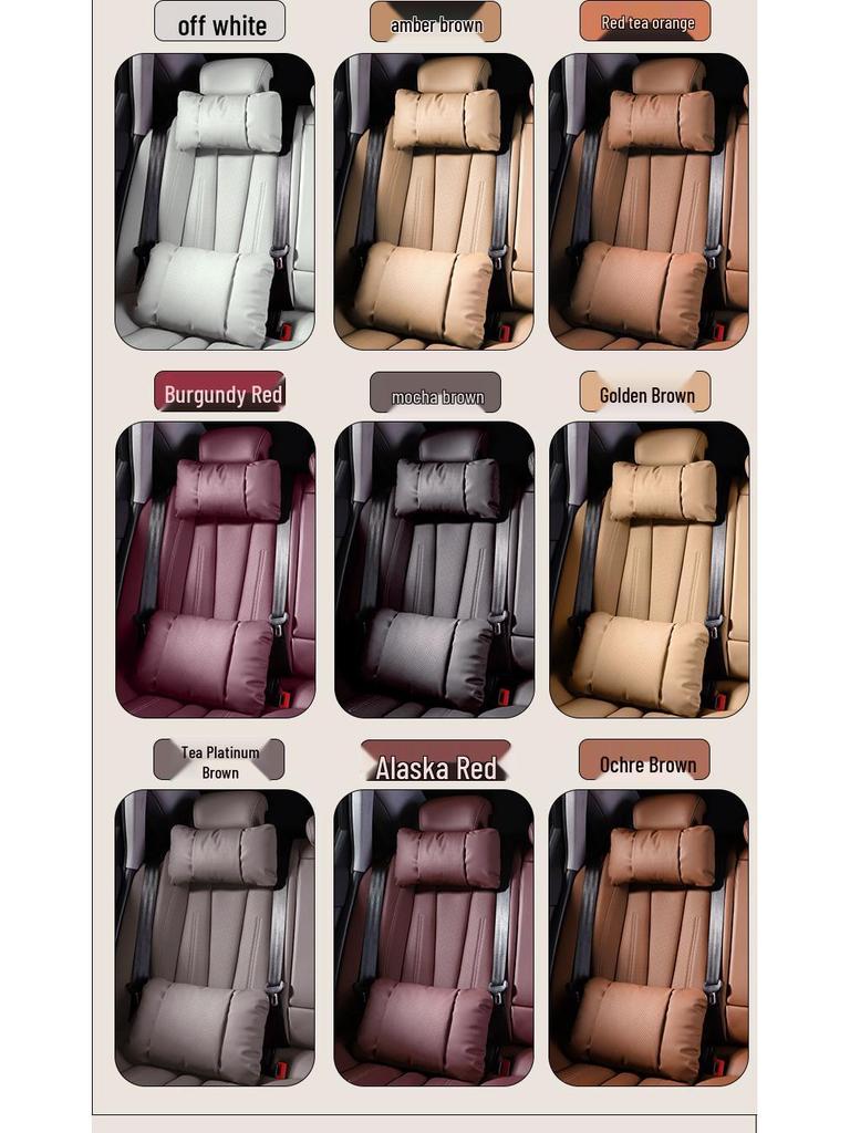 Honda CRV, Accord, Breeze, Civic, Odyssey Kopfstütze: Leder-Lendenwirbelstütze & Nackenschutz