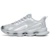 Comfortable Cushioning Slip Resistant Abrasion Resistant Breathable Lightweight Low Top Running Shoes Men's Silver 112215555-7