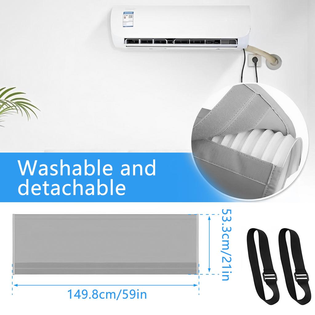 Universal Air Conditioner Hose Cover Exhaust Pipe Protection Cover Waterproof Dustproof Heat Insulation Wrap Portable