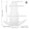 TPE Hollow Anal Plug with Cap - Transparent Tunnel Butt Plug for Gape Training & Prostate Play