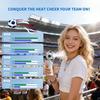 Portable Football Fan Small Handheld Fan 6-Speed Wind LED Display USB Charging Lightweight Travel Fan Quiet Personal Fan