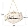 European-style creative welcome sign wall decoration wall welcome tag shop welcome pendant resin home decorations