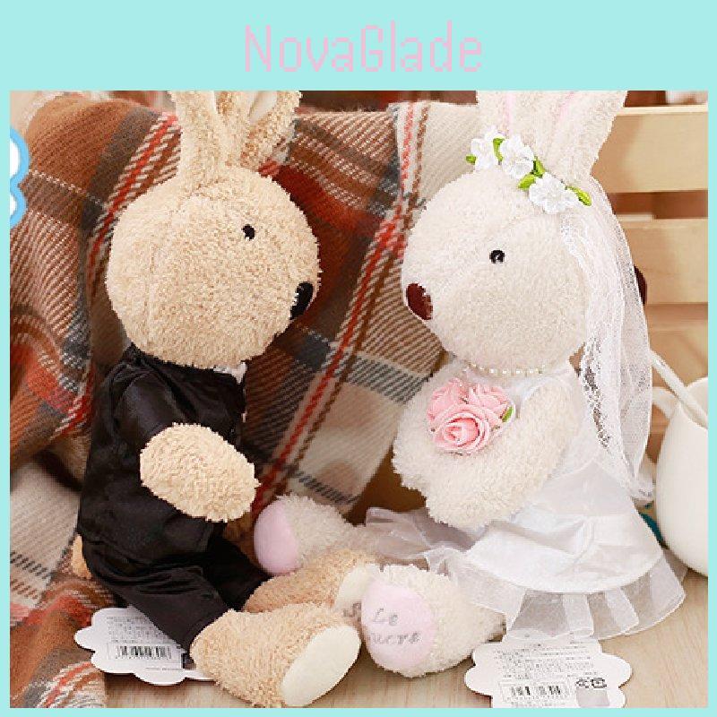 Soft And Cuddly Sg811 Wedding Rabbit Stuffed Animal Dolls For Bridal Events