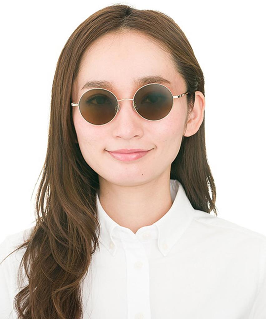 Kulaté UV kovové kulaté brýle [Zoff] Sluneční brýle, Ochrana, Rám, Pánské, Dámské, Stylové, [ZP182G15_56E1 ZP182G15-56E1 Zlaté]
