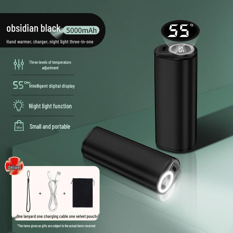 

USB Перезаряжаемая Грелка для рук и Внешний аккумулятор - Зимний Портативный Гаджет 2-в-1 English Version 3-in-1 Digital Display Hand Warmer