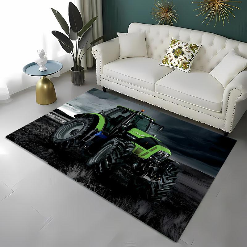 Car Tractor Series Pattern Carpet, Living Room and Bedroom Household Items, Kids Room Sofa Mat Doormat Floor  Anti-slip Rug Gift