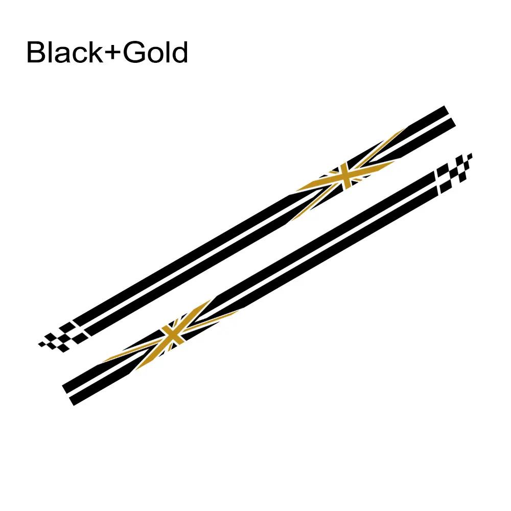 2PCS Car Door Side Stickers Union Jack Styling Decoration Decal For Mini Cooper S JCW R55 R56 R60 R61 F54 F55 F56 F60 Countryman