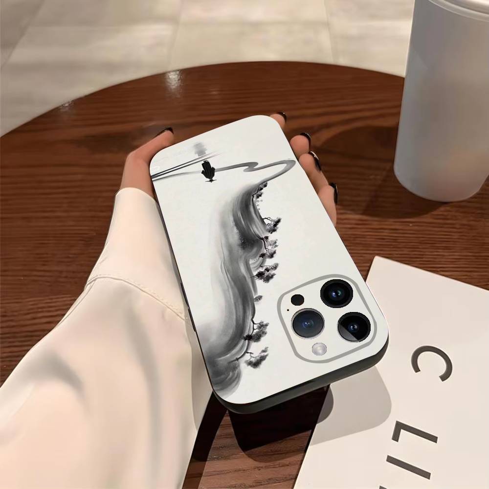 By The Mountainside Phone Case For iPhone 17,16,15,14,13,12,11,Pro,X,XS,Max,Plus Soft Black Cover