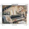 5D DIY Diamond Embroidery Piano and Cat Diamond Painting Cross Stitch Full Rhinestone Home Decor