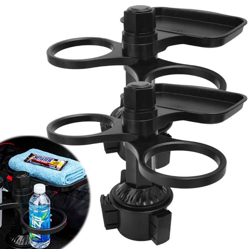 3-in-1 Multi-Functional 360° Rotation Practical Interior Accessorie Car Cup Holder Tray Multi-Purpose Adjustable Cup Holder Base