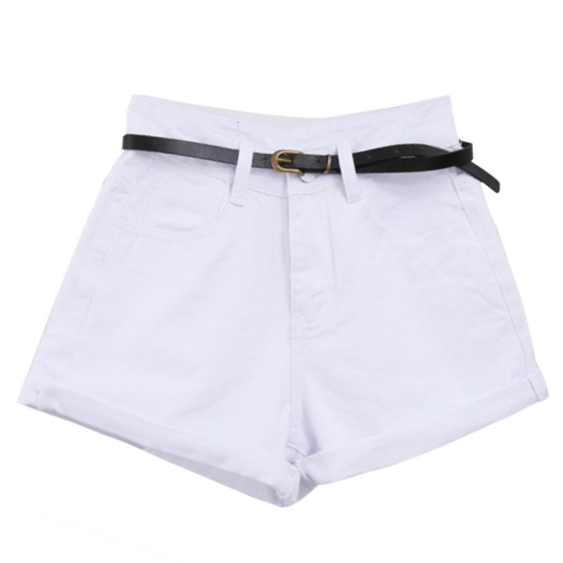 Retro Jeans Damen Sommer High Waist Aufgerollte Denim Jeansshorts mit Taschen Übergröße Shorts