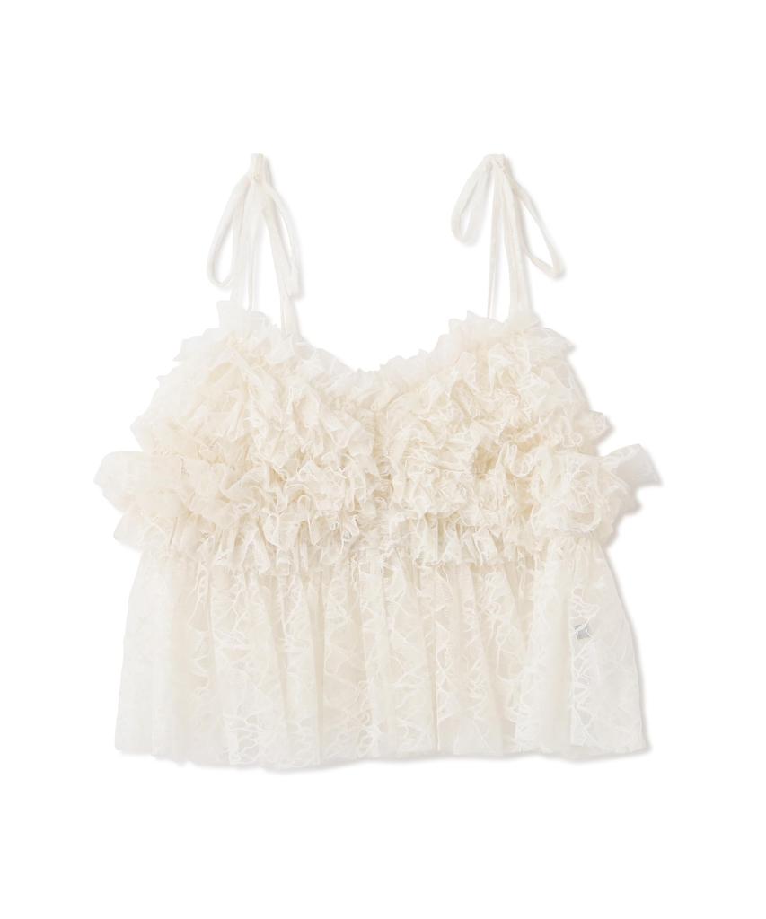 Jill by Jill Stuart Frill Lace Cami in Ecru Women's