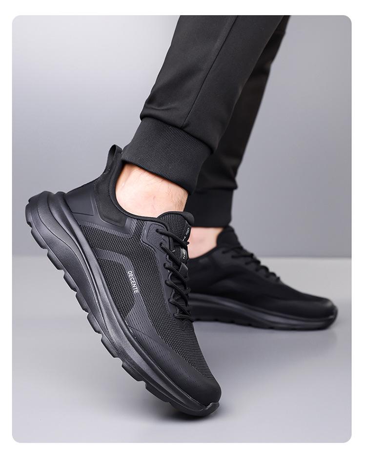 Męskie jesienne buty trekkingowe i górskie z niską cholewką z siateczki - Oddychające, antypoślizgowe, codzienne sneakersy do chodzenia
