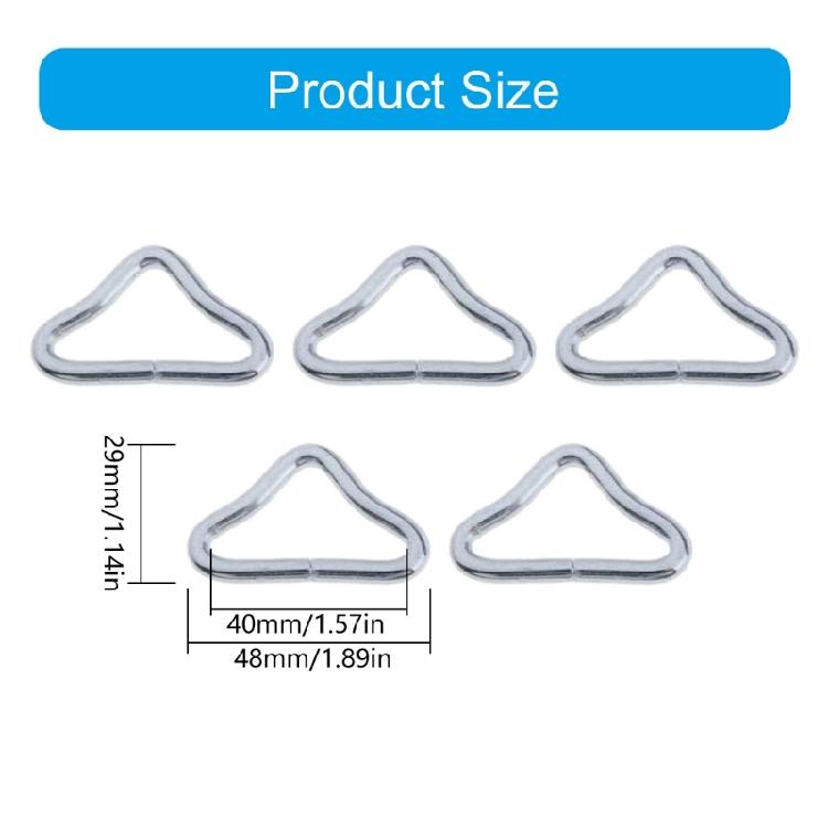 5 Pack Triangle Rings Buckle for Trampoline Replacement Repair Accessory Trampoline Triangle Buckle Trampoline V Rings