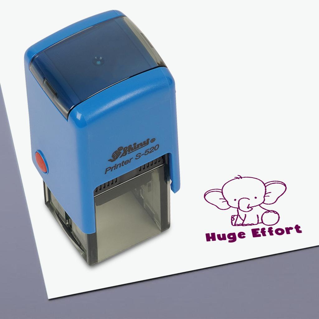 Printtoo Teachers  Stamp  Huge Effort Self,Inking Rubber  Stamp  Motivation Encouragement Review Messages Grading For Homework School Classroom -