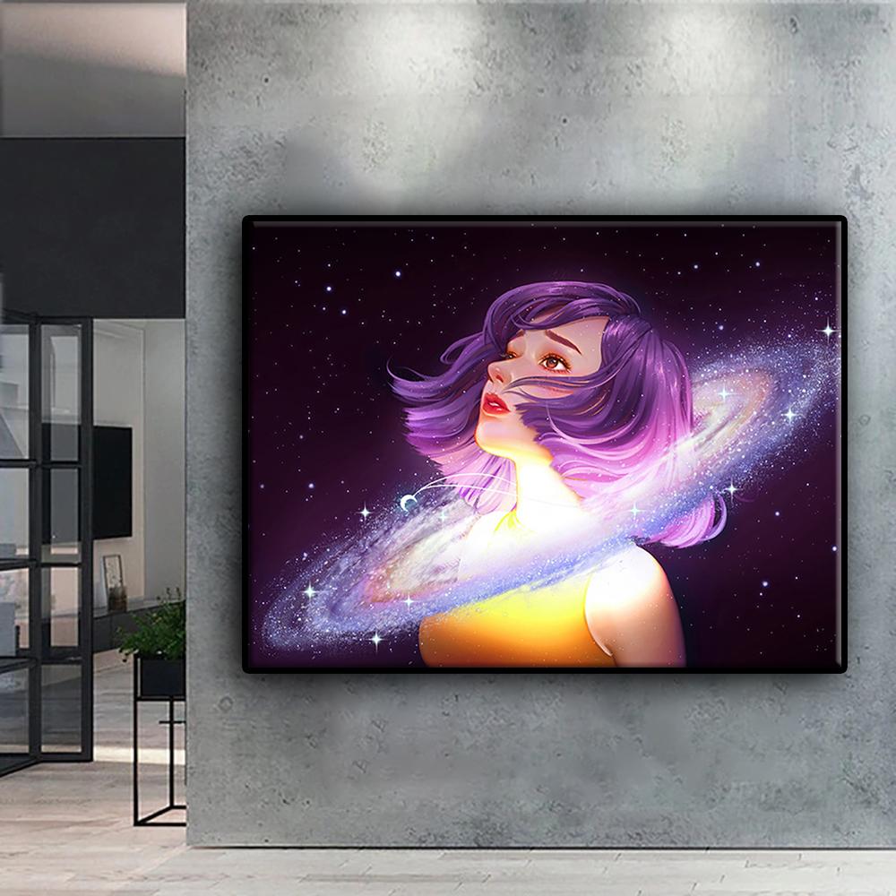 DIY 5D Diamond Painting Cartoon Girl Avatar Cross Stitch Kit Full Drill Embroidery Mosaic Art Picture of Rhinestones Gift