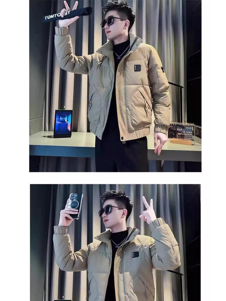 2025 Men's High-End Winter Trendy Cool Short Down Cotton Jacket