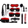Nipple Plugs Anal Vibrator Handcuffs Mask Vibration Set