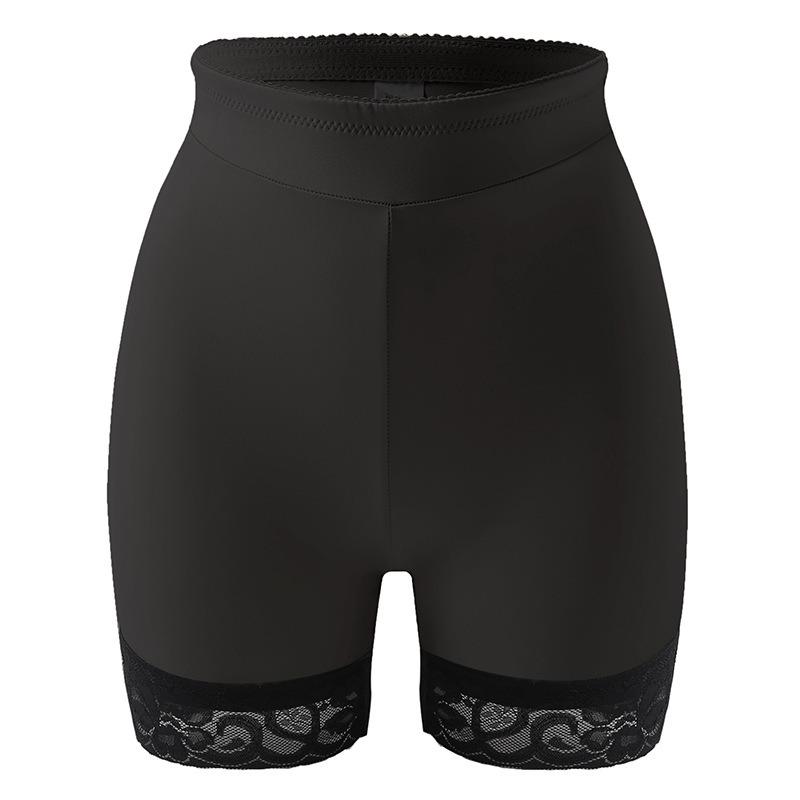 High Waist Tummy Control Lace Trim Shaper Shorts S