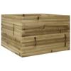 VidaXL Jardinière 70x70x45,5 cm bois de pin imprégné, jardinière d'extérieur, bac à fleurs, boîte à plantes, jardinière de 847257