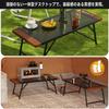Folding Camping Outdoor Mesh Wooden Suitable for and Cooler Includes One Dedicated Storage Bag 2 SUN-YE Table, Design, Edge, Campfires, Stoves, Boxes,