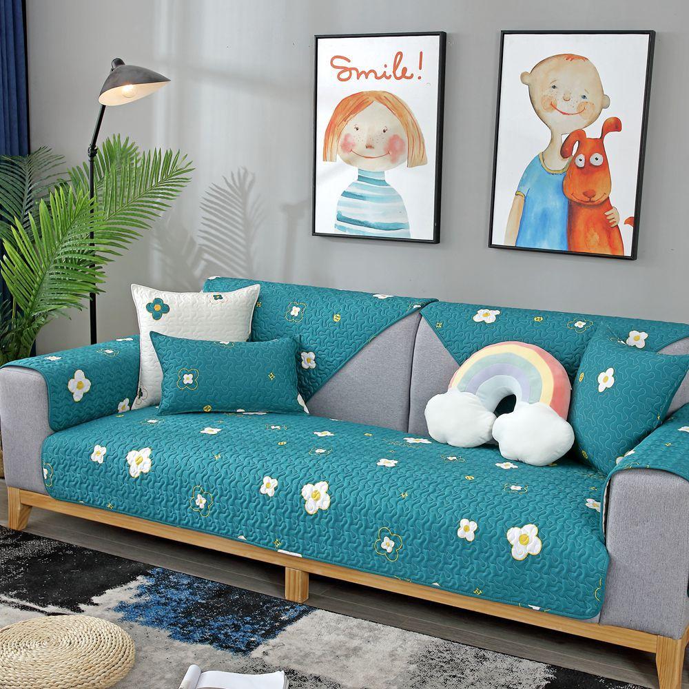 

Cotton Sofa Cushion Non Slip Universal Seat Cover Cute Simple Nordic Four Seasons Use Soft Comfortable 70*70