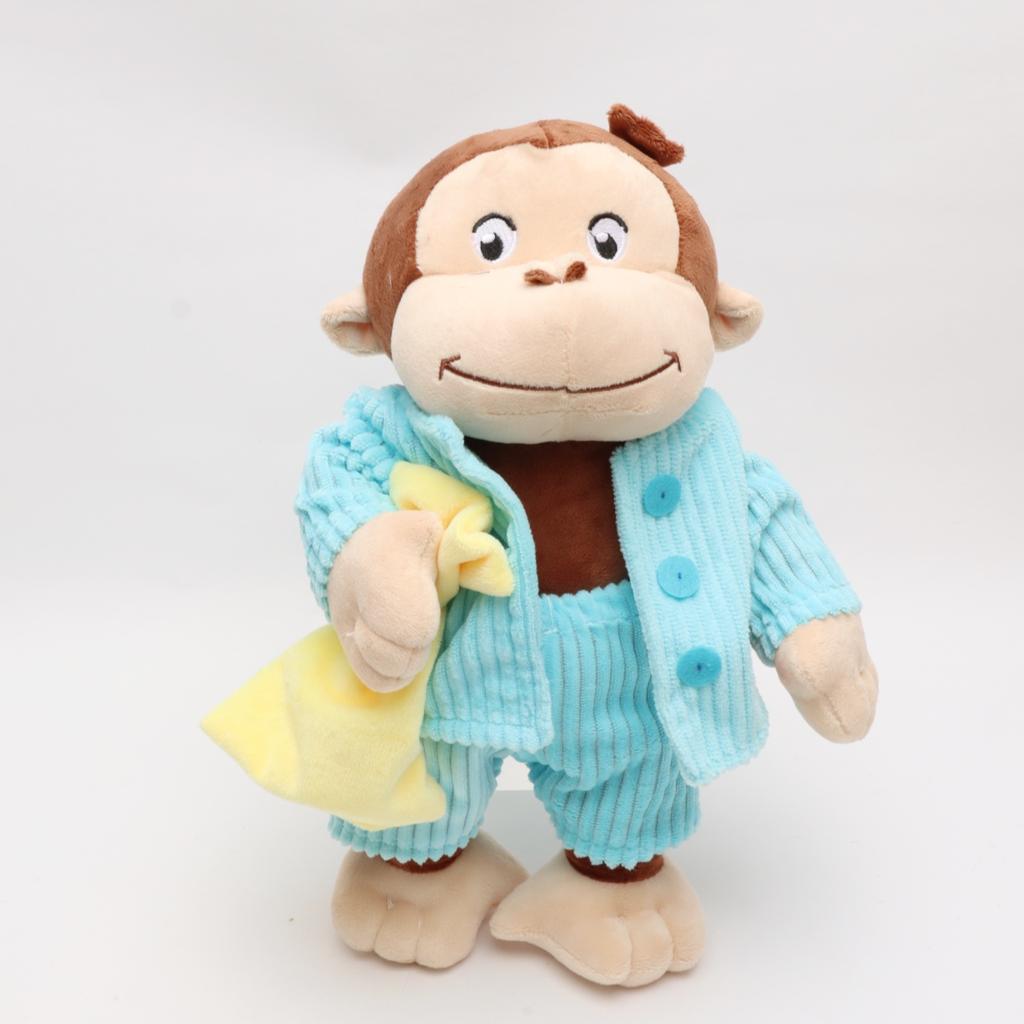 Kawaii Curious George Plush Toys Stuffed Doll Anime Animal Cute Chimpanzee Doll Kids Animation Fans Halloween Christmas Gifts