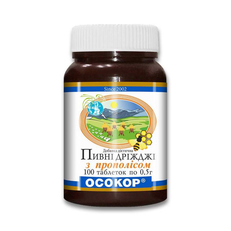 Brewer's Yeast OSOKOR with Propolis Tablets №100 for Infections