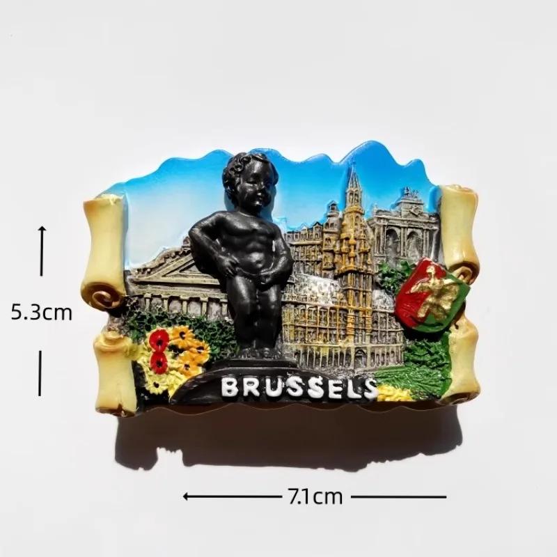 Belgien Souvenirs Brüssel Kühlschrankmagnete Brügge Kühlschrankaufkleber Heimdekoration Geburtstagsgeschenke