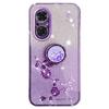 KADEM For Realme C67 4G Cell Phone Case Ring Kickstand Gradient Glitter TPU Cover