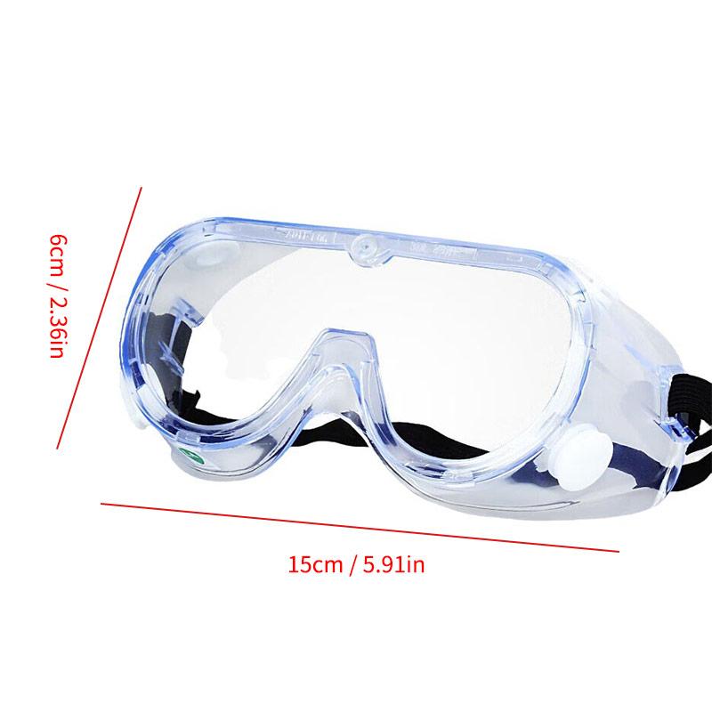Ochranné brýle širokoúhlé nastavitelné ochrana očí čiré sklo brýle proti zamlžování měkké lehké brýle bezpečnostní brýle