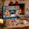 Cat Advent Calendar Christmas Counting Toy Pvc Green Blue For Pet Play