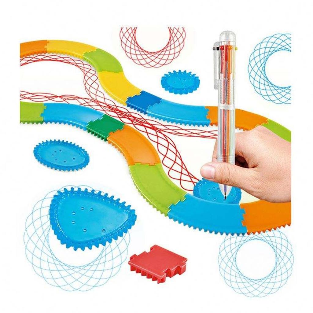 Geometry Spirograph Drawing Stencils Set Painting Template Art Crafts Creative Kids Educational Toy Variety Of Flowers Ruler