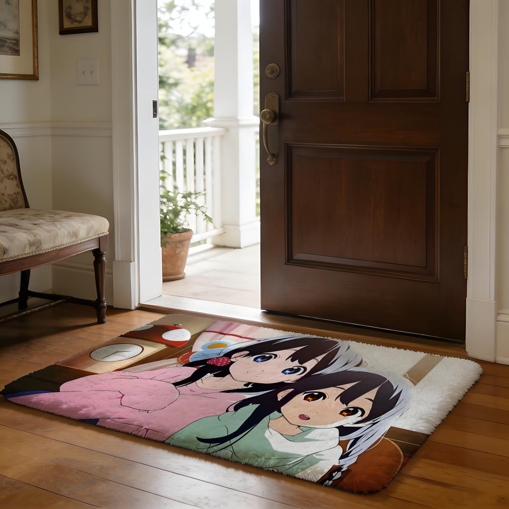 HHoshino Ai Fußmatte Weiche Flanell-Absorptionsmatte Rutschfester Teppich Zuhause Schlafzimmer Badezimmer