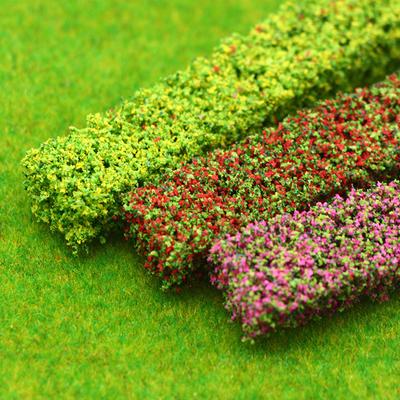 3Pcs/Set Dollhouse Miniature Accessories Simulation Mini Shrub Strips Model Toys