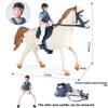 Plastic And Horse Horseman Collectible Figurine Toy For Kids Play And Display