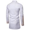 IC Luxury African Print Long Sleeve Dashiki Shirt Mens Autumn Winter Top Blouse