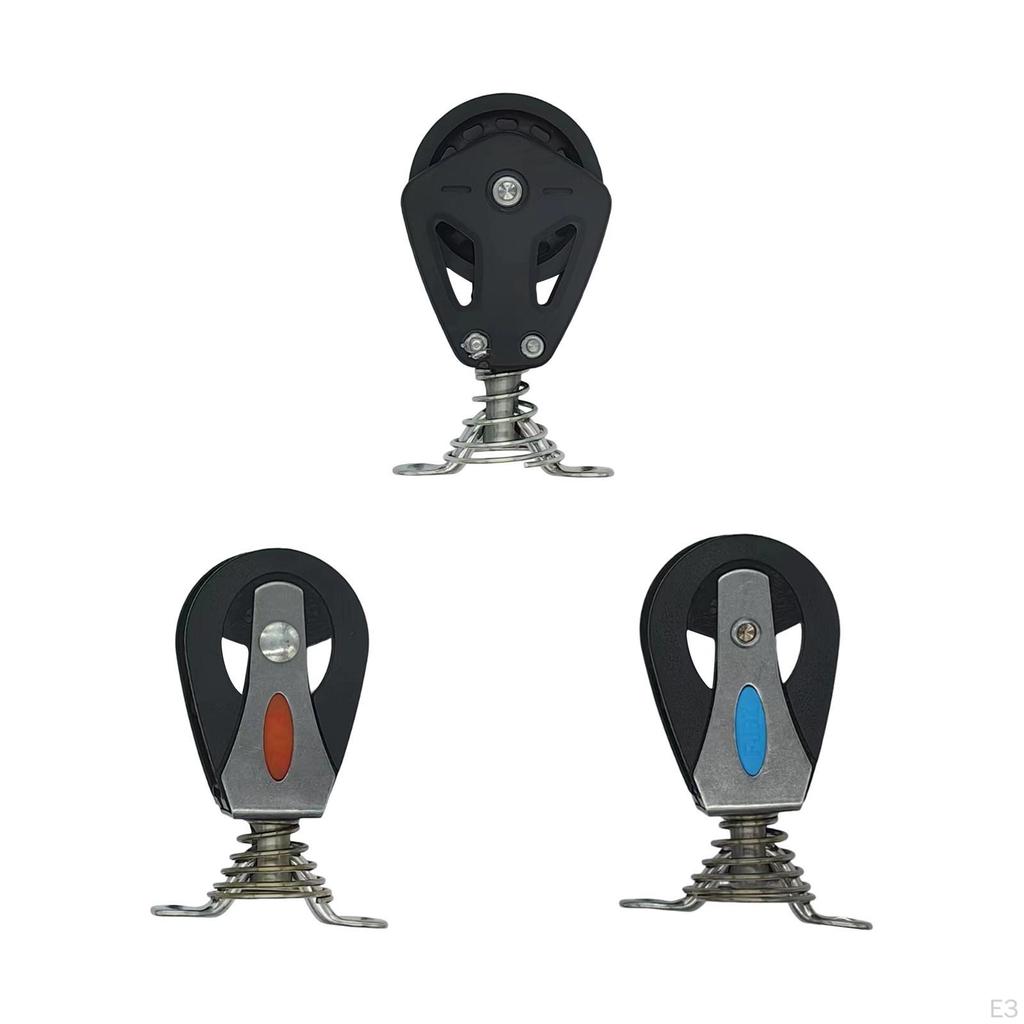 Boat Pulley Wire Rope Snatch Block Smooth Silent Bearing Practical Compact Swivel Wheel Stainless