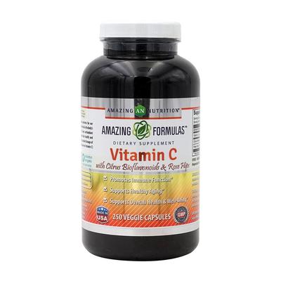 Amazing Formulas Vitamin C with Citrus Bioflavonoids & Rose Hips, 250 Veggie Capsules