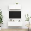 Vidaxl 2-Cz. TV Cabinet Set, White, Wood-Based Material