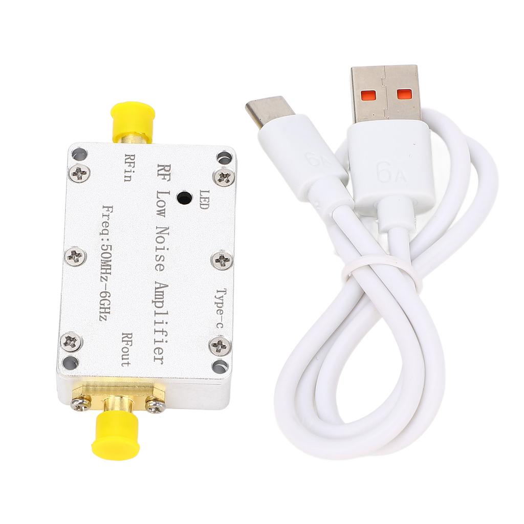 30dB Low Noise Receiving Module 50MHz 6GHz RF Switch Module Cover P VHF UHF S L C Bands 5V Single Power Supply