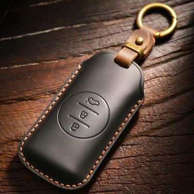 Vintage Leather Key Cover for Chery Tiggo 7 Exeed Custom Handmade Key Case Shell Holder