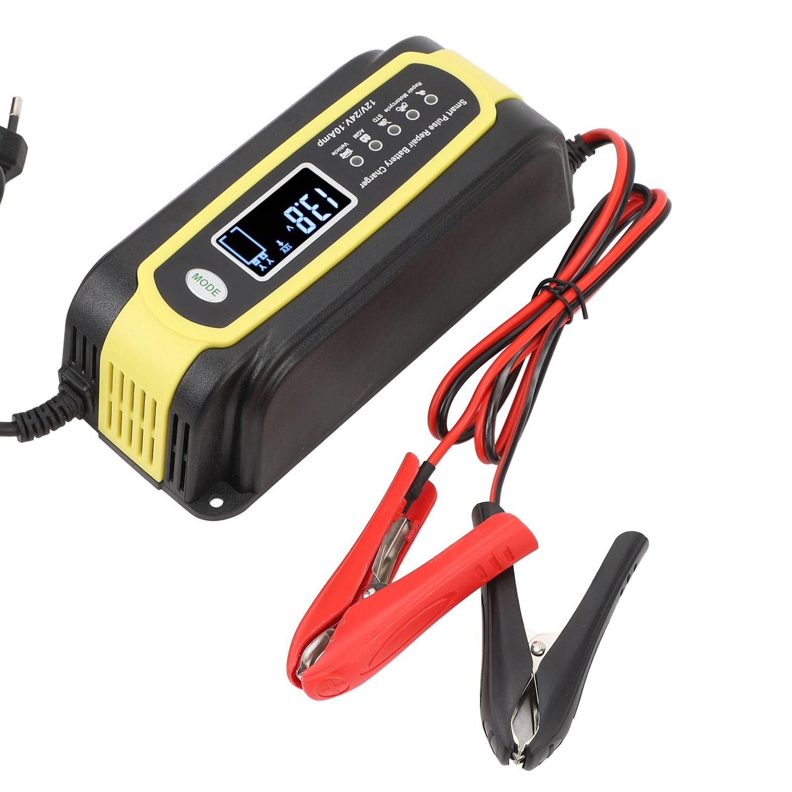 

Автомобильное зарядное устройство-поддержатель Интеллектуальное управление Высокая эффективность Зарядное устройство для мотоциклетного аккумулятора 12В 10А 24В