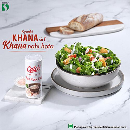 Catch Pink Rock Salt 100g Pack – Pure Rock Salt Tabletop Dispenser for Cooking and Seasoning