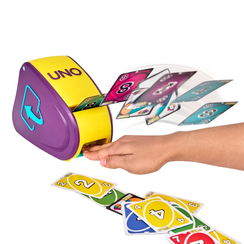 Mattel Games UNO Flip Attack Card Game for Kids and Adults - Family Night! Combines UNO Flip & Attack in one game