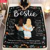 Best Friend Print thin Flannel Blanket for Bedrooms,Living Rooms,Sofas Blankets,Lunch Breaks,blankets fluffy blanket