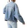 Levis Loose Casual Comfortable Simple Lapel Long Sleeve Denim Jacket Women jackets Light-Blue A1743-0144