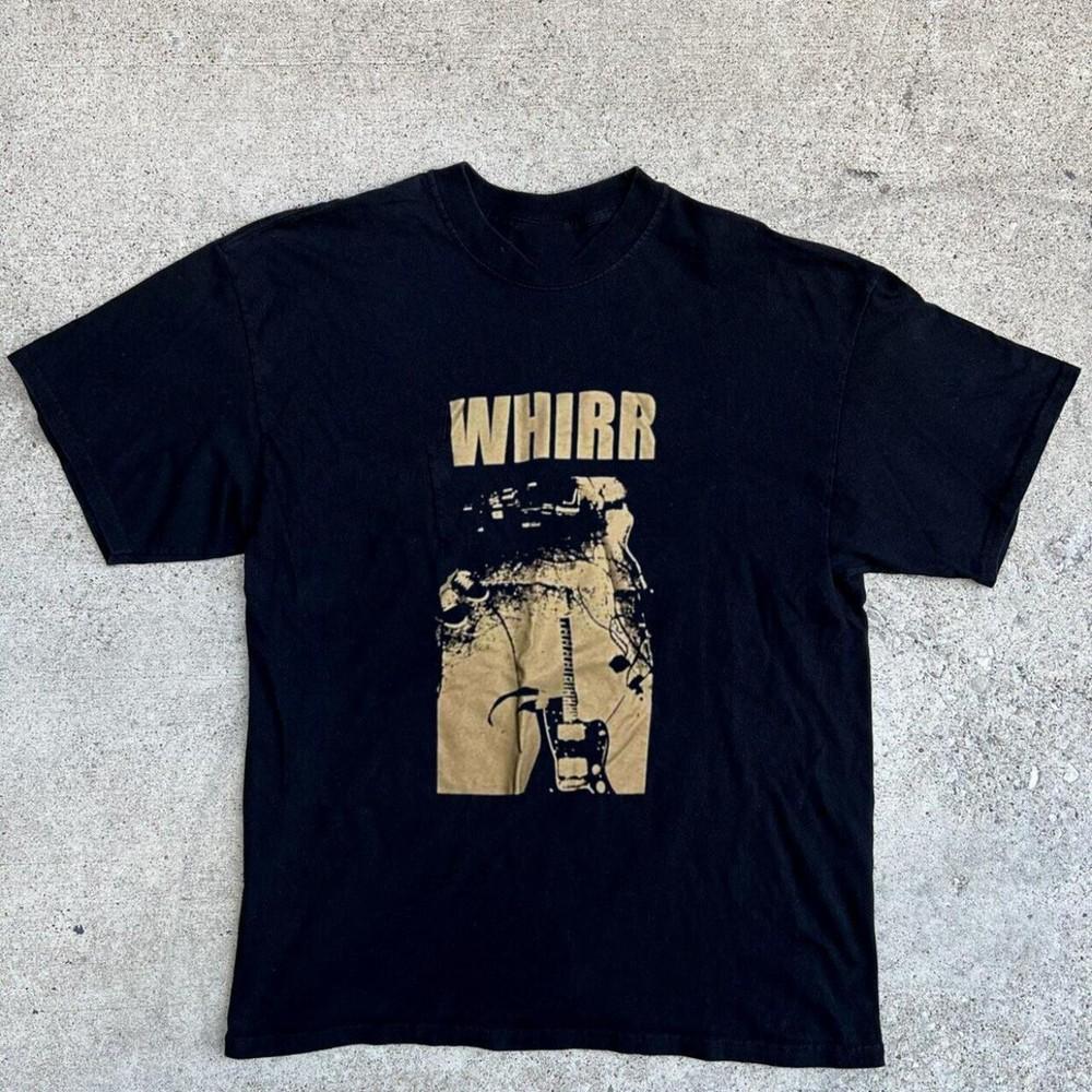 редкая хлопковая футболка унисекс Whirr Band Members, плотная, черная, все размеры, BT635 XXL