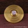 Brass Rotating Handle Multi-Bearing Precision Portable Stress Relief Spiral Compass Bagua Feng Shui Ornament