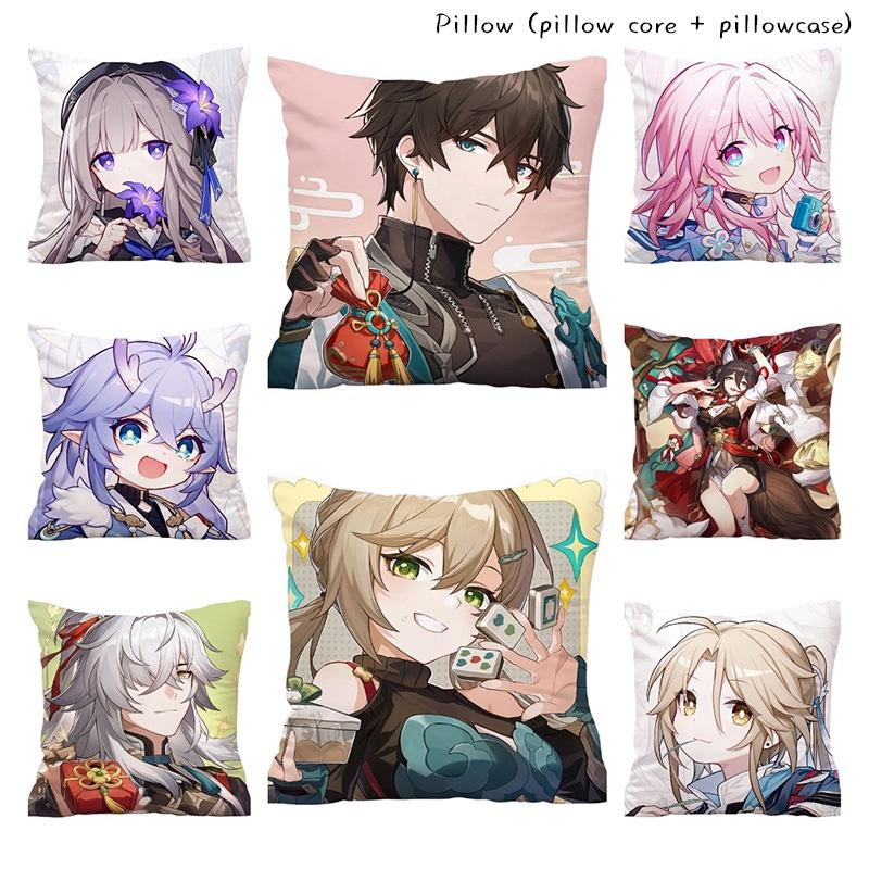 Honkai Star Rail Double-sided Peach Skin Cushion For Sofa And Bed